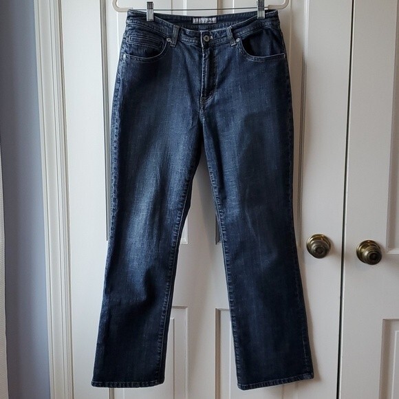 CHICO'S PLATINUM BOOTCUT JEANS SIZE 1 SHORT (WOMEN'S SIZE 8) - Picture 2 of 6